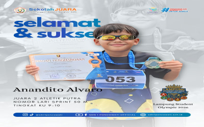 Yess!! Siswa Hebat Ukir Prestasi,  Anandito Alvaro !